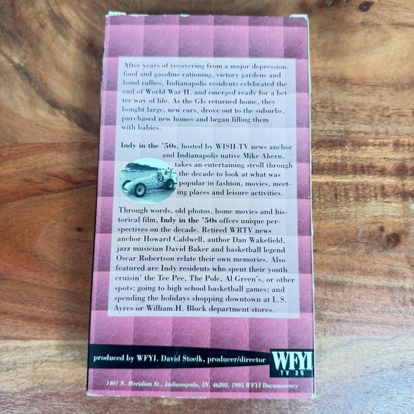 Indy in the '50s VHS WFYI TV 20 Indianapolis Indiana History Documentary 1995 - Picture 3 of 5